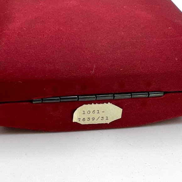 SWANK Men's Red Cut Glass Cuff Links & Tie Tack Set - Picture 4 of 6